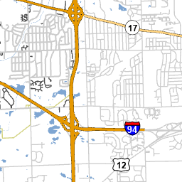 Polling locations screen shot & zoom in Interactive map in LT